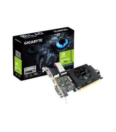 Gigabyte GV-N710D5-2GIL NVIDIA, 2 GB, GeForce GT 710, GDDR5, PCI-E 2.0 x 8, HDMI ports quantity 1, Memory clock speed 5010 MHz,