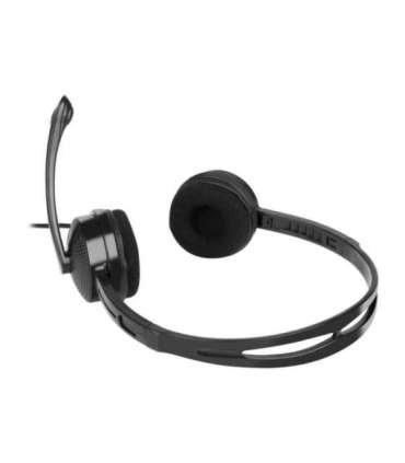 Natec Headset Canary Go On-Ear, Microphone, Noice canceling, 3.5 mm, Black