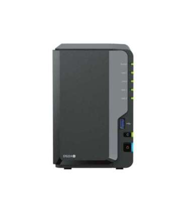 Synology Tower NAS DS224+ up to 2 HDD/SSD, Intel Celeron, J4125, Processor frequency 2.0 GHz, 2 GB, DDR4, 2x1GbE, 2xUSB 3.2 Gen