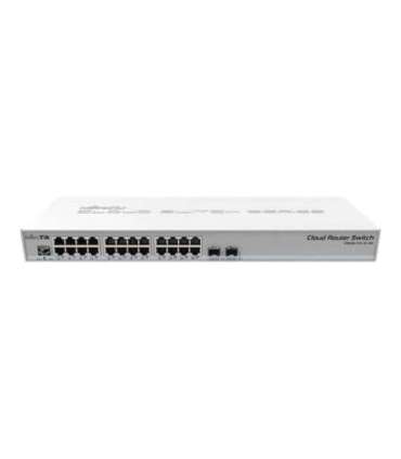 MikroTik Cloud Router Switch CRS326-24G-2S+RM Managed L3, Rackmountable, 1 Gbps (RJ-45) ports quantity 24, SFP+ ports quantity 2