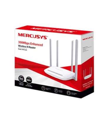 Mercusys Enhanced Wireless N Router MW325R 802.11n, 300 Mbit/s, 10/100 Mbit/s, Ethernet LAN (RJ-45) ports 3, Antenna type 4xFixe