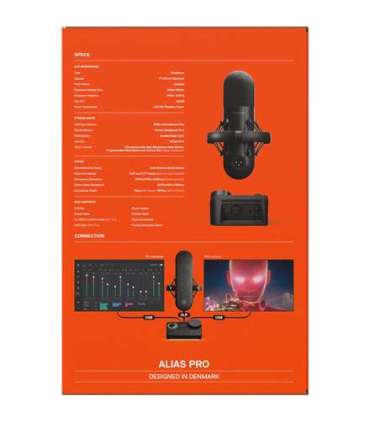 SteelSeries Alias Pro Gaming Microphone, Wired, Black