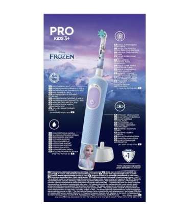Oral-B Electric Toothbrush Vitality PRO Kids Frozen Rechargeable For children Number of brush heads included 1 Blue Number of te