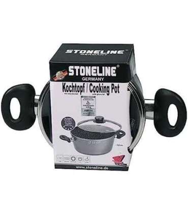 Stoneline Cooking pot 7451 1.5 L,  die-cast aluminium, Grey, Lid included