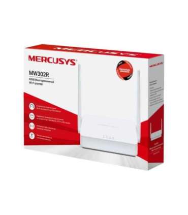 Mercusys Multi-Mode Wireless N Router MW302R 802.11n, 300 Mbit/s, 10/100 Mbit/s, Ethernet LAN (RJ-45) ports 2, Antenna type 2xFi