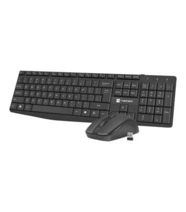 Natec Keyboard and Mouse   Squid 2in1 Bundle Keyboard and Mouse Set, Wireless, US, Black
