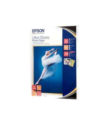 Epson Ultra Glossy Photo Paper 50 sheets, 13 x 18 cm, 300 g/m²
