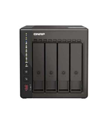 QNAP 4-Bay desktop NAS 	TS-453E-8G Up to 4 HDD/SSD Hot-Swap, J6412 Quad-Core, Processor frequency 2.6 GHz, 8 GB, 2 x HDMI 1.4b,
