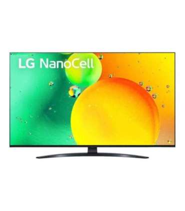 LG 50NANO763QA 50" (126 cm), Smart TV, WebOS, 4K HDR NanoCell, 3840 × 2160, Wi-Fi, DVB-T/T2/C/S/S2