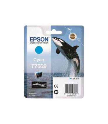 Epson T7602 Ink Cartridge, Cyan