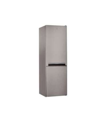 INDESIT Refrigerator LI9 S2E X Energy efficiency class E, Free standing, Combi, Height 201.3 cm, Fridge net capacity 261 L, Free