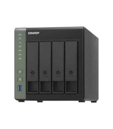 QNAP 4-Bay QTS NAS TS-431KX-2G Up to 4 HDD/SSD Hot-Swap, AL314 Quad-Core, Processor frequency 1.7 GHz, 2 GB, DDR3L, 2x1GbE, 1x10
