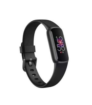 Fitbit Luxe Fitness tracker, Touchscreen, Heart rate monitor, Activity monitoring 24/7, Waterproof, Bluetooth, Black/Black