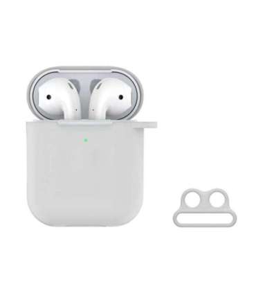 Devia Crystal series Devia Naked Silicone Case Suit for AirPods (with loophole) wh for AirPods clear