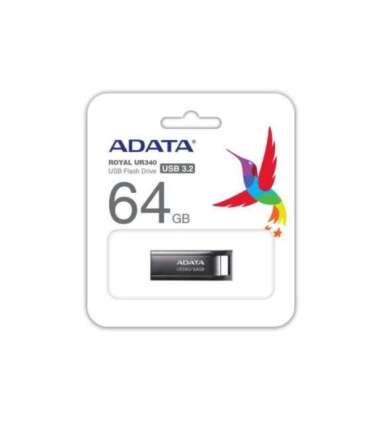 MEMORY DRIVE FLASH USB3.2 64GB/BLACK AROY-UR340-64GBK ADATA