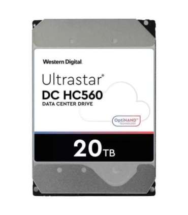 HDD|WESTERN DIGITAL ULTRASTAR|Ultrastar DC HC560|WUH722020BLE6L4|20TB|SATA|512 MB|7200 rpm|3,5"|0F38785
