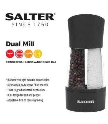 Salter 7612 BKXRAUP Dual Mechanical Mill