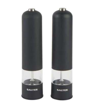 Salter 7524 BKXRUP1 Matt Black Electronic Mill set
