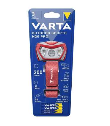 Pealamp Varta 17650 Sport LED+punane LED
