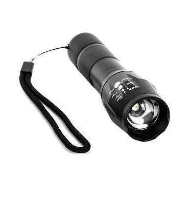 Taskulamp Entac 5W 500lm zoom ALU rattakinnitusega