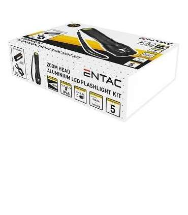 Taskulamp Entac 5W 500lm zoom ALU rattakinnitusega