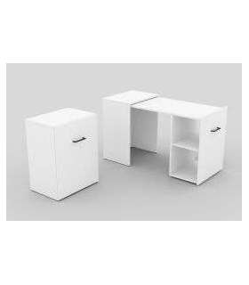 Kokkuklapitav kirjutuslaud SMART 2497LV03 valge