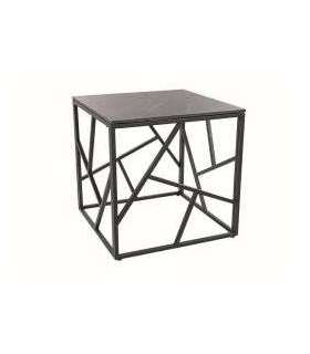 Diivanilaud ESCADA B III hall marmor/must 55x55 cm