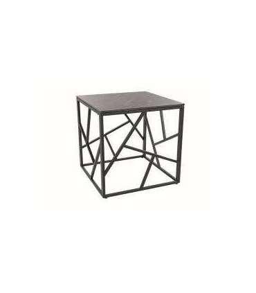 Diivanilaud ESCADA B III hall marmor/must 55x55 cm