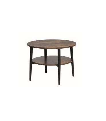 Diivanilaud ELLA B rustikaalne pruun/must