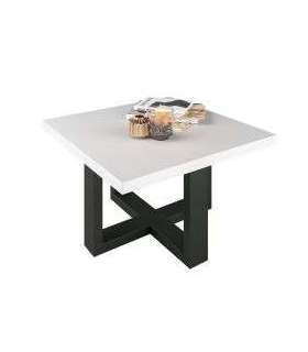 Diivanilaud EKO valge/must 75x75x44 cm