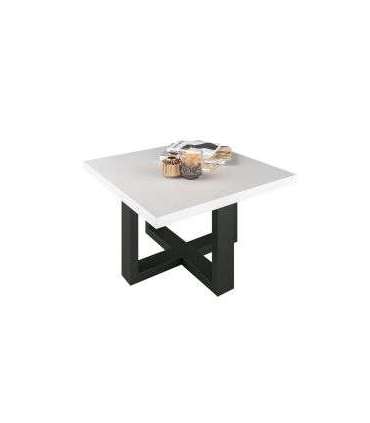 Diivanilaud EKO valge/must 75x75x44 cm