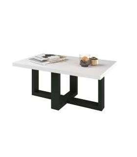 Diivanilaud EKO valge/must 102x60x44 cm