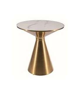 Kohvilaud ARIES valge marmor/kuldne