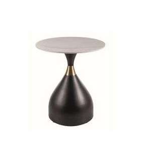 Kohvilaud VIRGO valge marmor/must