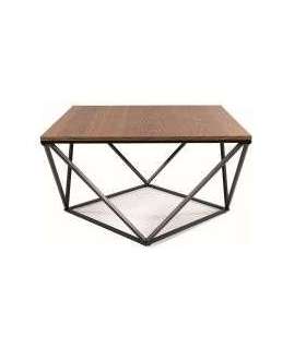 Diivanilaud SILVER A pähkel/must 80x80 cm