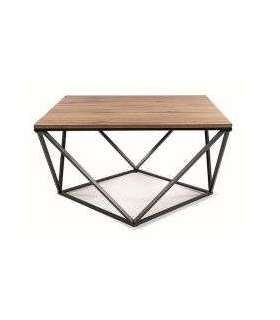 Diivanilaud SILVER A tamm artisan/must 80x80 cm