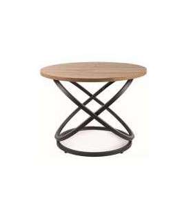 Ümmargune diivanilaud EOS D tamm artisan/must 60 cm