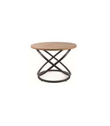 Ümmargune diivanilaud EOS D tamm artisan/must 60 cm