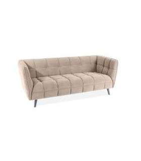 Diivan Castello 3 velvet beež Bluvel 28/wenge 200 cm
