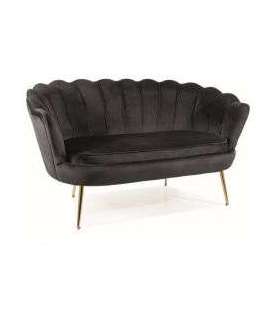 Diivan CAMELLIA 2 must velvet Bluvel 19/kuldne