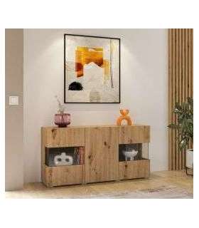 Kummut AVA 24RCLM25 tamm artisan/must 120 cm