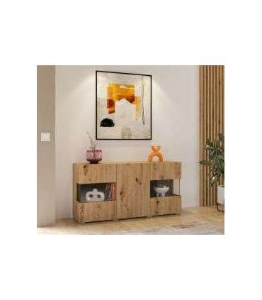 Kummut AVA 24RCLM25 tamm artisan/must 120 cm