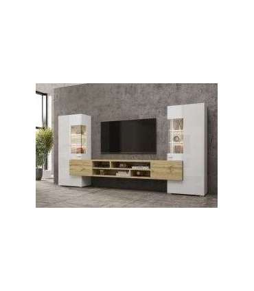 Sektsioon/komplekt COBY 247JMB10 valge/tamm wotan 270 cm