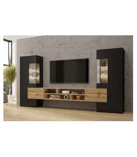 Sektsioon/komplekt COBY 24WNMB10 must onyx/tamm wotan 270 cm