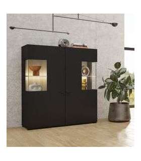 Vitriinkapp COBY 24WNMB46 must onyx/tamm wotan 110 cm