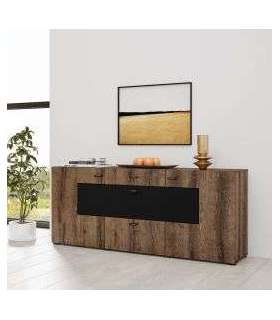 Kummut COBY 24WBMB26 monastery tamm/must onyx 165 cm