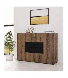 Kummut COBY 24WBMB43 monastery tamm/must onyx 121 cm