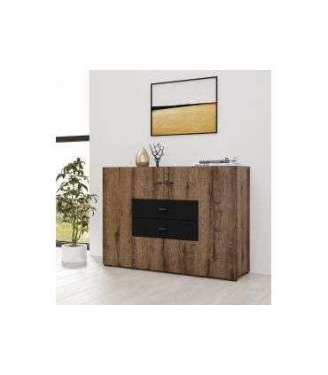 Kummut COBY 24WBMB43 monastery tamm/must onyx 121 cm