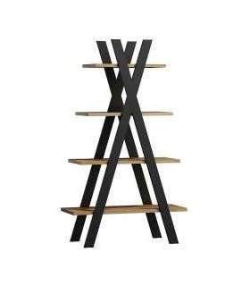 Põrandariiul TIPI tamm wotan/must 136X80