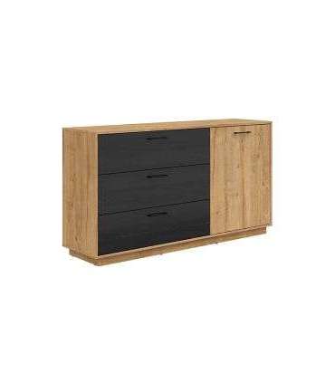 Kummut MAIO KOM1D3S 160 cm tamm waterford/must tamm